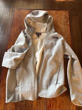 Patagonia Light gray Hooded Fleece Jacket